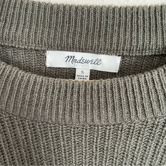 Madewell | Patch Pocket Pullover Sweater Wisteria Green - Picture 4 of 11
